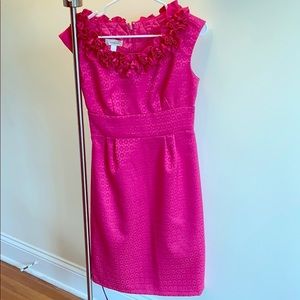 Ruffle hot pink dress💝
